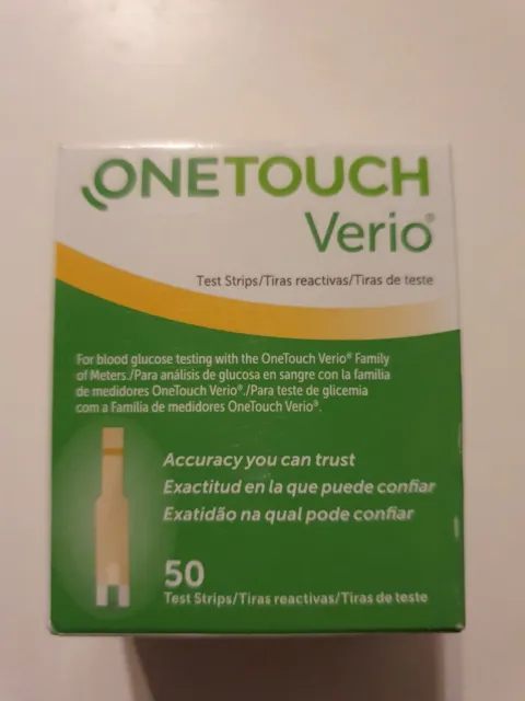 One Touch Verio Test Strips x 50 - New