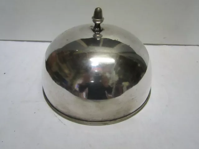 c..cloche de service en metal argente  argenterie 3