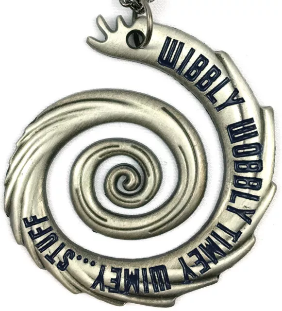 Doctor Who Time Vortex Pendant Necklace Timey Wimey Wibbly Wobbly Stuff Tennant