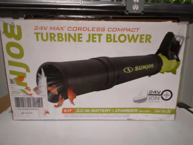 Sun Joe 24V-TB-LTE 24-Volt IONMAX Cordless Compact Turbine Jet Blower Tool Only