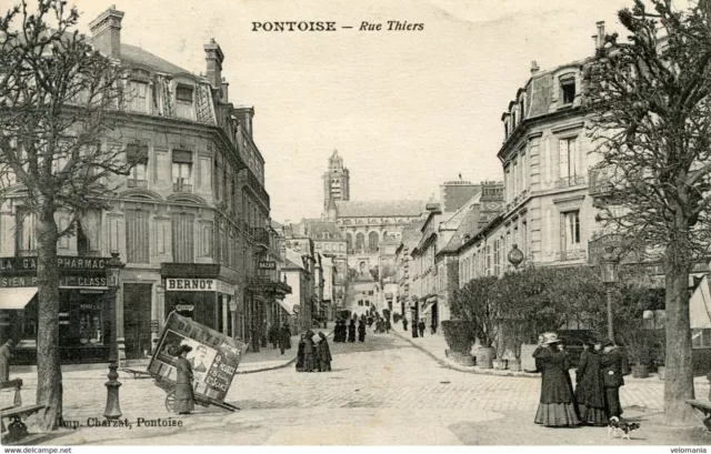 14751 cpa 95 Pontoise - Rue Thiers