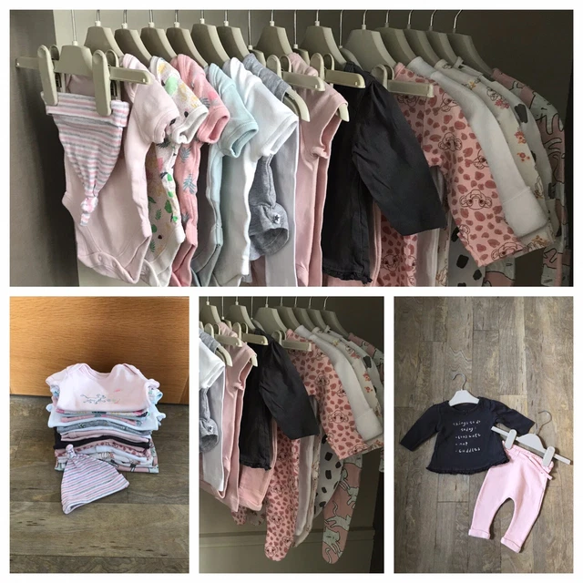 Bellissimo pacchetto di vestiti per bambine età neonato / 0-1 mese ottime condizioni.