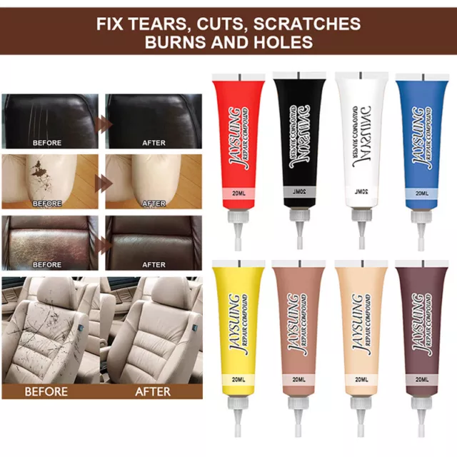 Avanzado Cuero Reparación Gel 8 Color Coche Asiento Sofá Pasta 20ml GB <