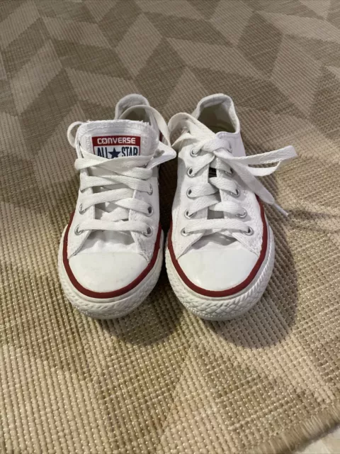 Converse All Star Chuck Taylor Optical White Ox Shoes 10.5 Kids