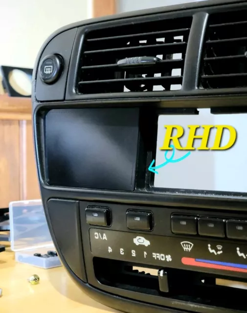 96-98 Civic EK RHD Block Off Delete Clock / Pocket For Dash Radio Trim 96-98 Civic EK RHD Block Off Delete Clock / Pocket For Dash Radio Trim
