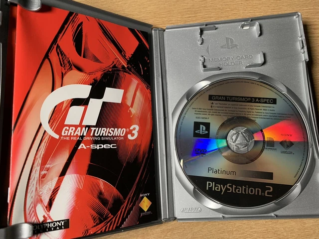 Gran Turismo 3 GT3 A-Spec Platinum PlayStation 2 PS2 PAL Game Manual UK Fast