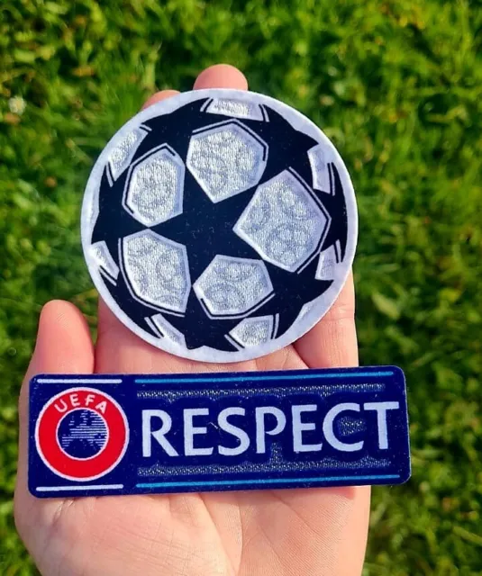Champions League Patch Badge UEFA Starball Football Respect UCL Sleeve Set