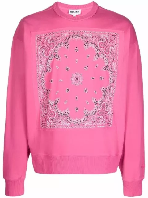 Kenzo Bandana Classic Sweat Shirt Pink Jumper (#H1)