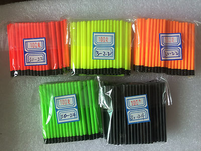 2 di 6 Cavo Antenna FLUO suggerimenti a pennello da barba per palo Pesce Galleggiante Confezione da 200pcs 1.5 mm 