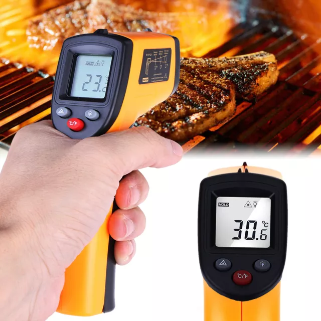 Non-Contact Digital Laser Grip IR Thermometer Temperature Gun -50 to 380°C M8Y4