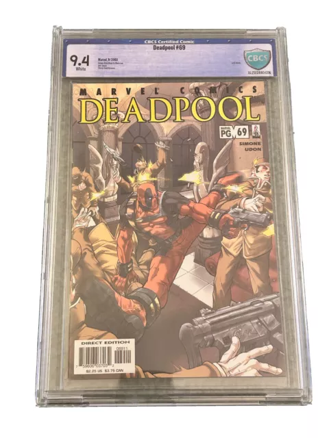 DEADPOOL #69 CBCS 9.4 NM WP - Final Issue - RARE  Low print run 2002 -NOT CGC