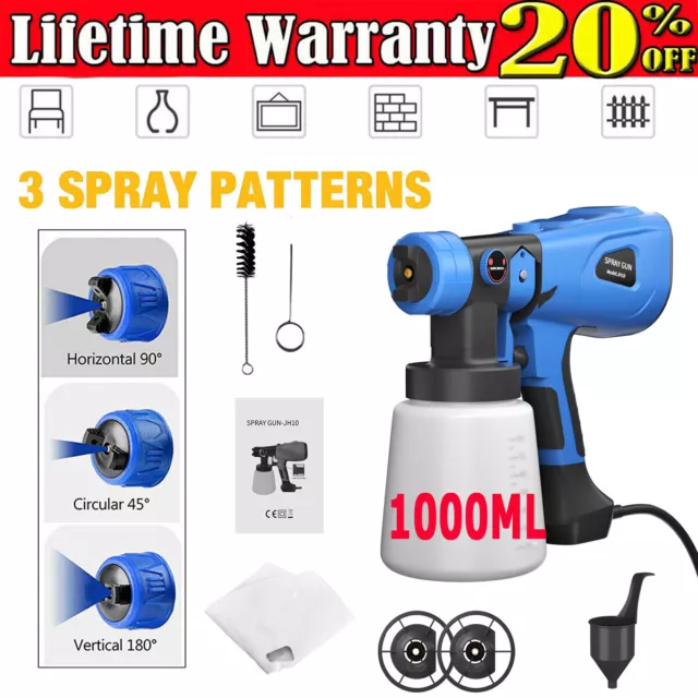Handheld Wall Fence Paint Sprayer Electric Spray Gun Paint Fence Airless HVLP