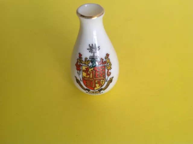 Vintage Willow Art Crested China Vase - Boscombe