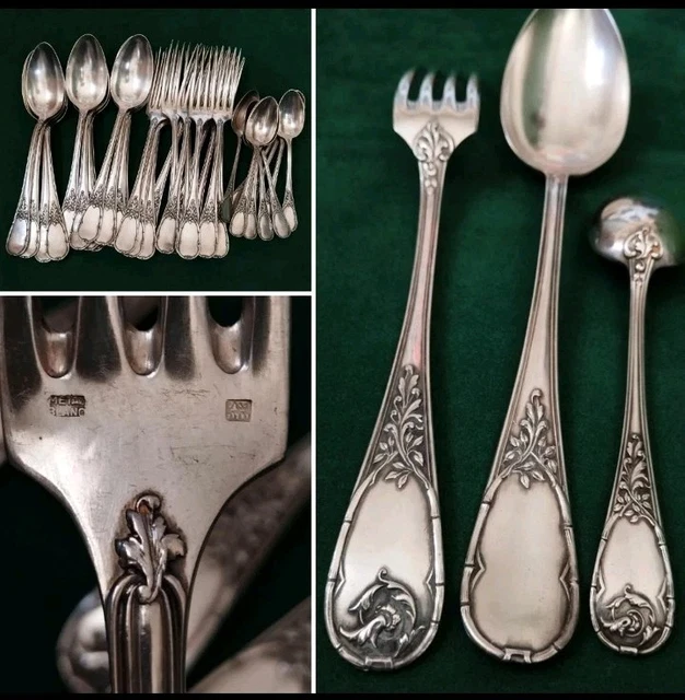 Ménagère Métal Argenté Rostfrei – Décor Néo Louis XV, Ensemble Complet