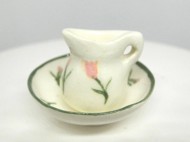Miniature Victorian Wash Pitcher & Basin 1/12th