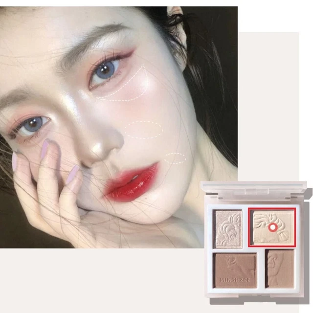 Palette Pflege pulver Gesichts schattierung Matte Highlighter Gesichts-Make-up