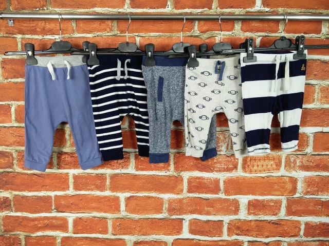 Baby Boys Bundle Age 3-6 Months M&S Next Tu Gap Etc Leggings Stripe Plain 68Cm