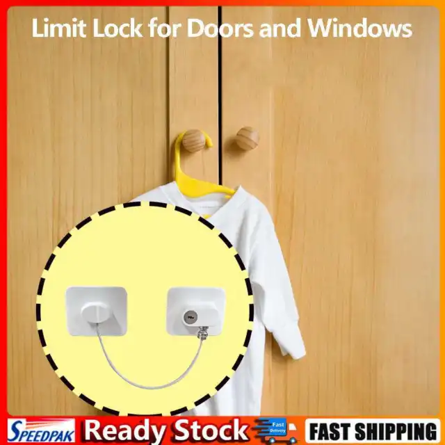 Universal Door Limiter Aluminum Alloy Door Lock for Child Kids Protective Device