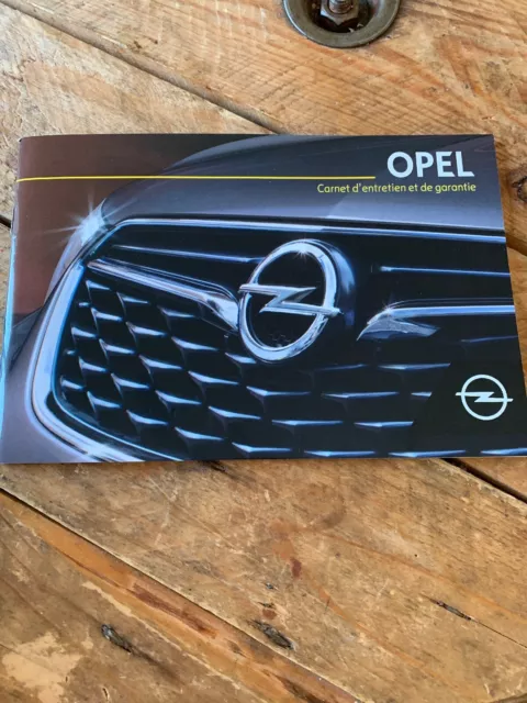 Carnet D Entretien Opel D Origine