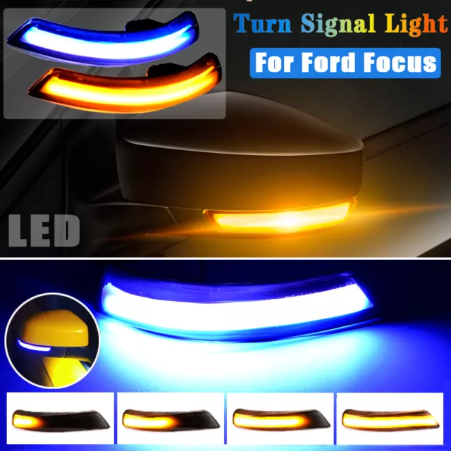 LED Dynamische Seitenblinker Spiegelblinker Blinker für Ford Focus MK2 MK3 MK4 2