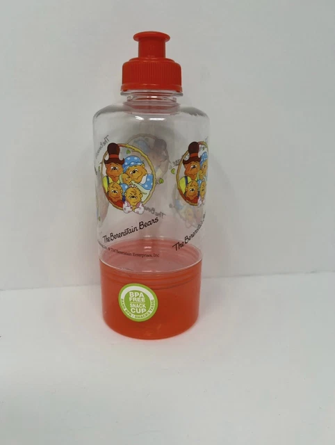 PBS Kids The Berenstain Bears Plastic Water Bottle & Snack Cup - New