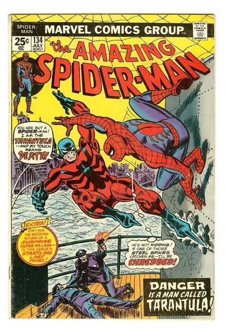 Amazing Spider-Man #134 5.5 // 1St Appearance Of Tarantula Marvel Comics 1974