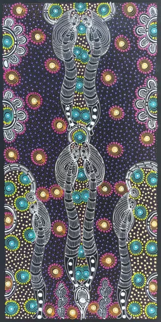 Colleen Bird Wallace NUNGURRAYI. Authentic Aboriginal Art. 100% Original.