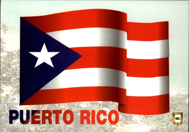 POSTKARTE POSTCARD PUERTO RICO Amerika La Bandera The Flag Die Fahne