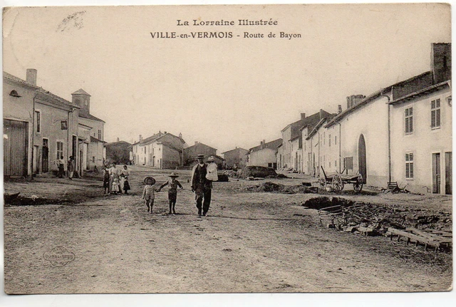 VILLE EN VERMOIS - Meurthe & Moselle - CPA 54 - La route de Bayon