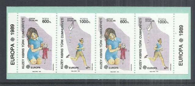 Carnet Europa CEPT Chipre Turco 1989 Cyprus Turkey Booklet MNH**