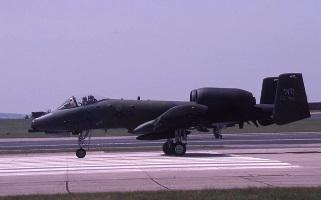 Kodachrome Slide ??-992 (WR) A-10 Warthog II USAF Boscombe Down 1992