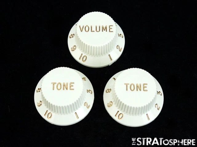 Fender Player Stratocaster Strat, GUITAR KNOBS / 1 Vol 2 Tone Knobs Fender Player Stratocaster Strat, GUITAR KNOBS / 1 Vol 2 Tone Knobs