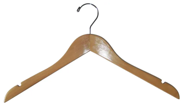 Clothing Clothes Wooden Wood Hangers # HA-600NA (10pc)