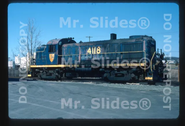 Original Slide D&H Delaware & Hudson ALCO RS3 4118 Pennsburg 1985