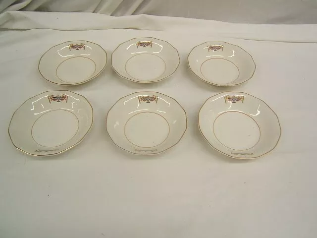 Vintage French China Co. F.C. Co. 6 Fruit Bowls East Liverpool OH