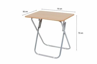 Tavolo tavolino pieghevole richiudibile in legno naturale 70x140x72H cm campeggio 