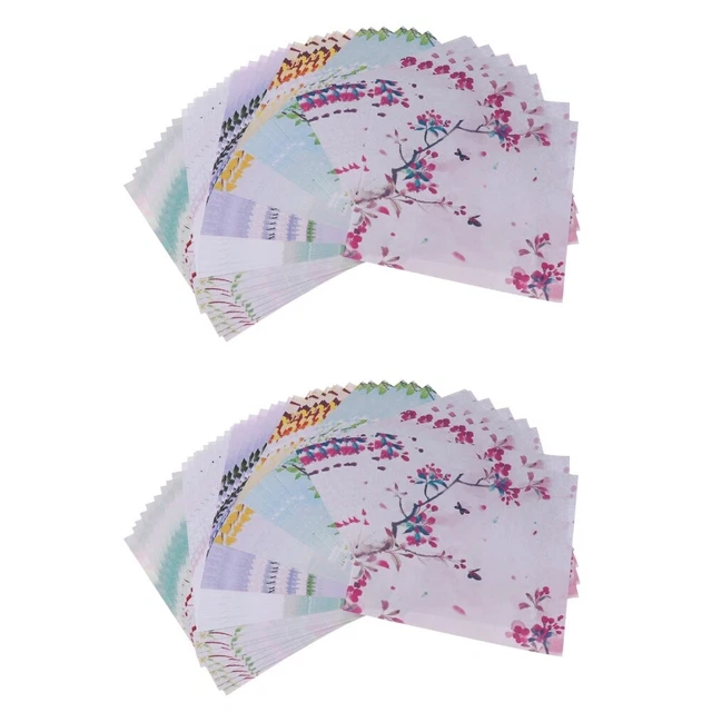 2x Impresiones Arte Origami Pliegues Papel Plaza Colooful Papel