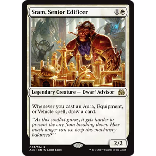 + Sram, Senior Edificer near mint englisch Aether Revolt Rare MtG Magic +