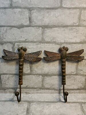 Dragonfly Wall Coat/hook Hangers Wall/Garden/Farm Decor Cast Iron
