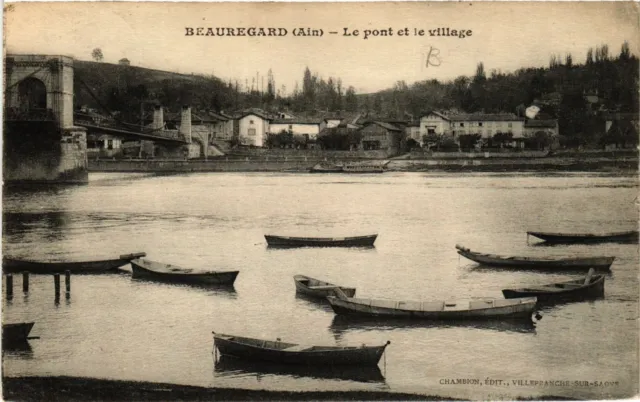 CPA BEAUREGARD Le Pont et le Village (382130)