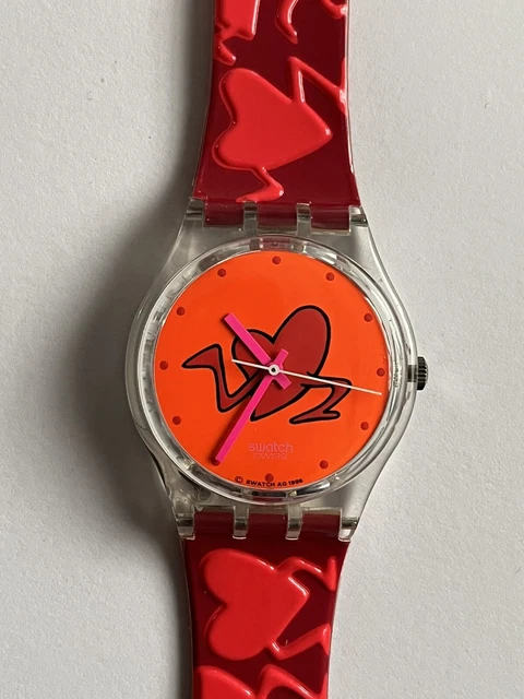 SWATCH WATCH GB246 Love Seconds 2010 Valentines Special Gift Box