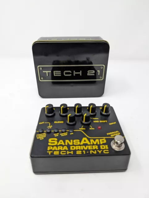 Tech 21 SansAmp Para Driver DI Preamp V2 Guitar Bass Effects Pedal - Black