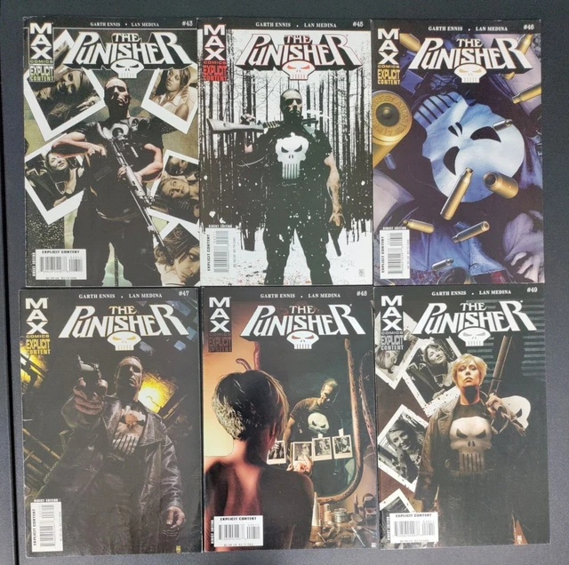 The Punisher #43 #45-#49 Run Ennis Lan Medina Marvel Max Comics Lot 2007