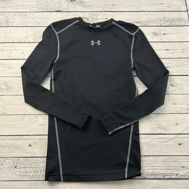 Under Armour Coldgear Compression Long Sleeve Athletic Shirt Women's Small Black