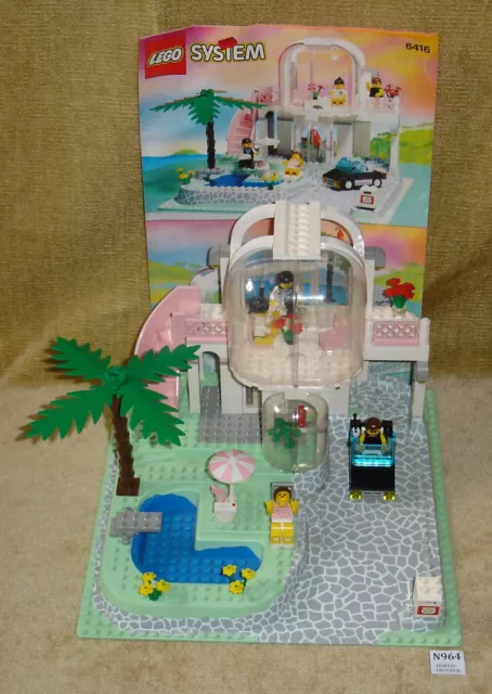 LEGO Sets: Town: Paradisa: 6416-1 Poolside Paradise (1992) 100% w/ INSTRUCTIONS