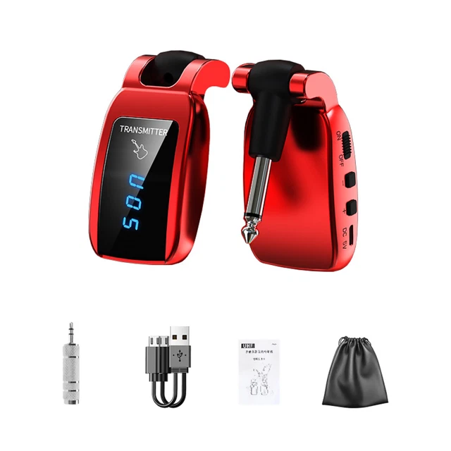 LEKATO WS-60 Sistema Per Charra Wireless Trasmettore Per Charra Wireless Da 2,4 GHz Ricevore Stereo 2 In 1 Spine 6 Canali Charra Wireless 44