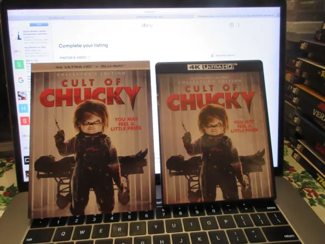 Cult of Chucky (4K Ultra HD + blu ray )W/SLIPCOVER LIKE NEW free box ship!