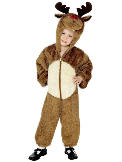 ELFJOY Costume de Père Noël pour enfants, costume de Noël, Halloween
