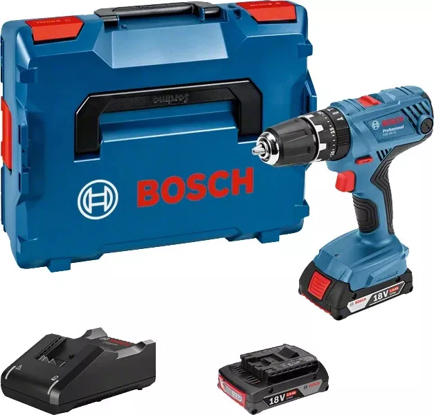 Bosch Akku-Schlagbohrschrauber GSB 18V-21 ink L-Case mit 2x Akku + Ladegerät