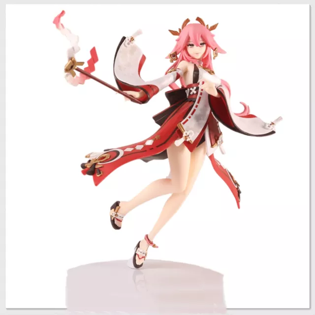 Genshin Impact Figure Yae Miko Anime PVC 25CM GAME Girl Statue Model Toys Gift